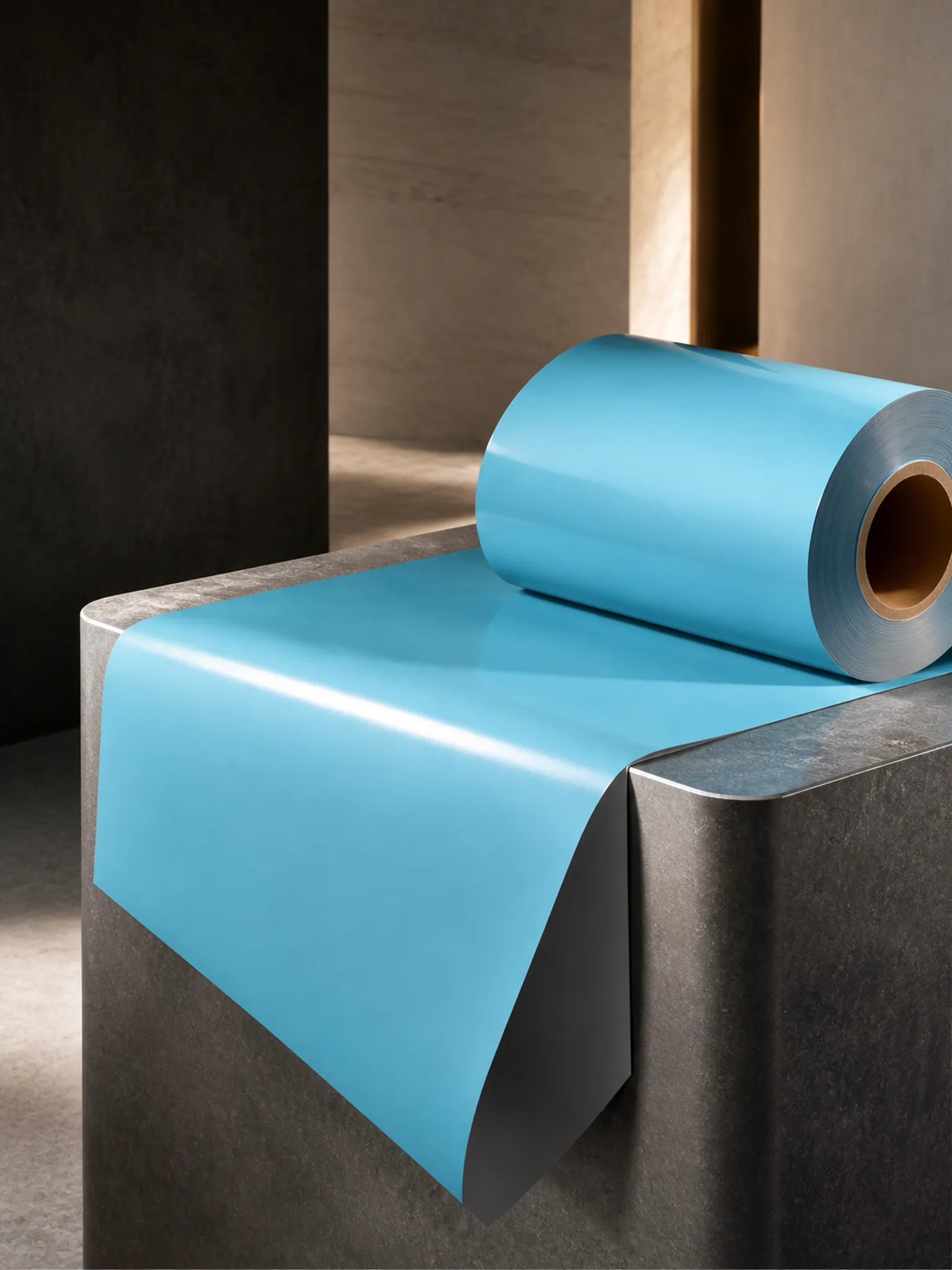 Two-Tone Double-Sided Film — Fold the edge — both faces prove it in one piece
