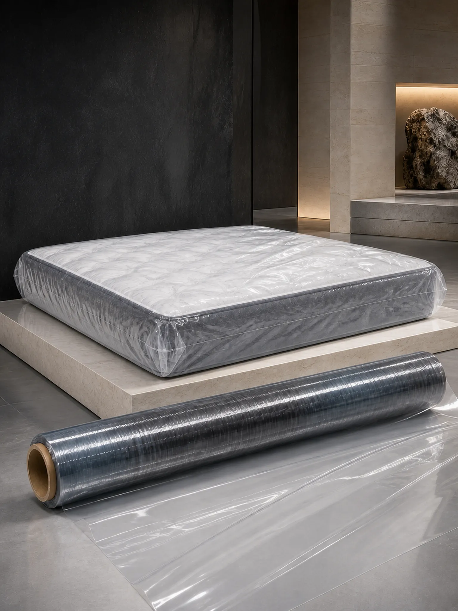 Mattress Packaging Film — Strong in the direction the packing machine pulls