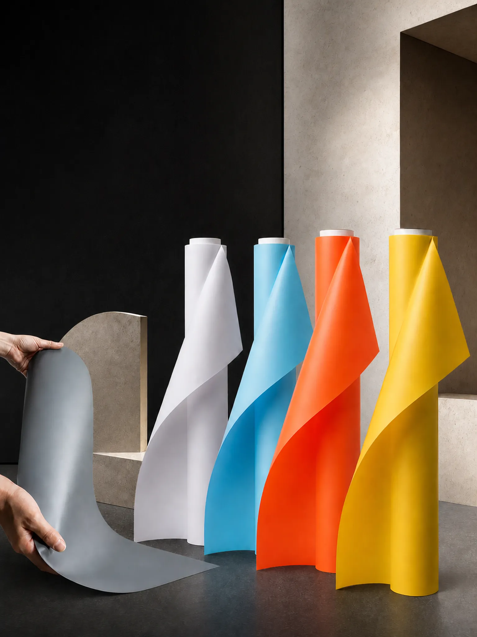 Opaque Solid-Color Matte Film — Any solid shade, sealed-sample matched