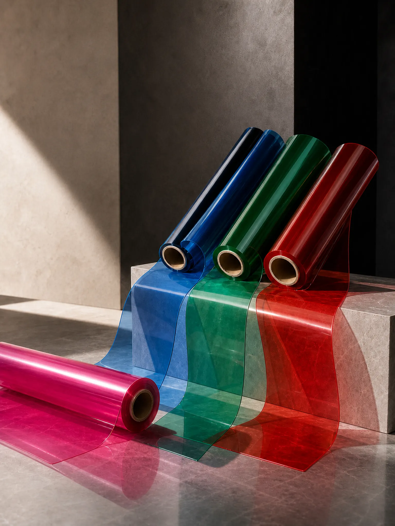 Colored Transparent PVC Film — plate